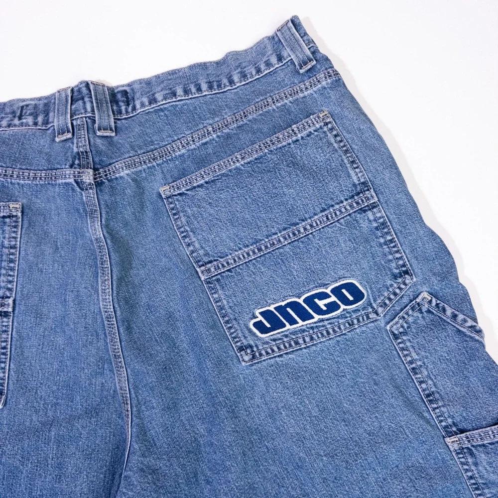 JNCO Handyman Carpenter Denim Shorts Mens 40 Blue Excellent Vintage Baggy 90s